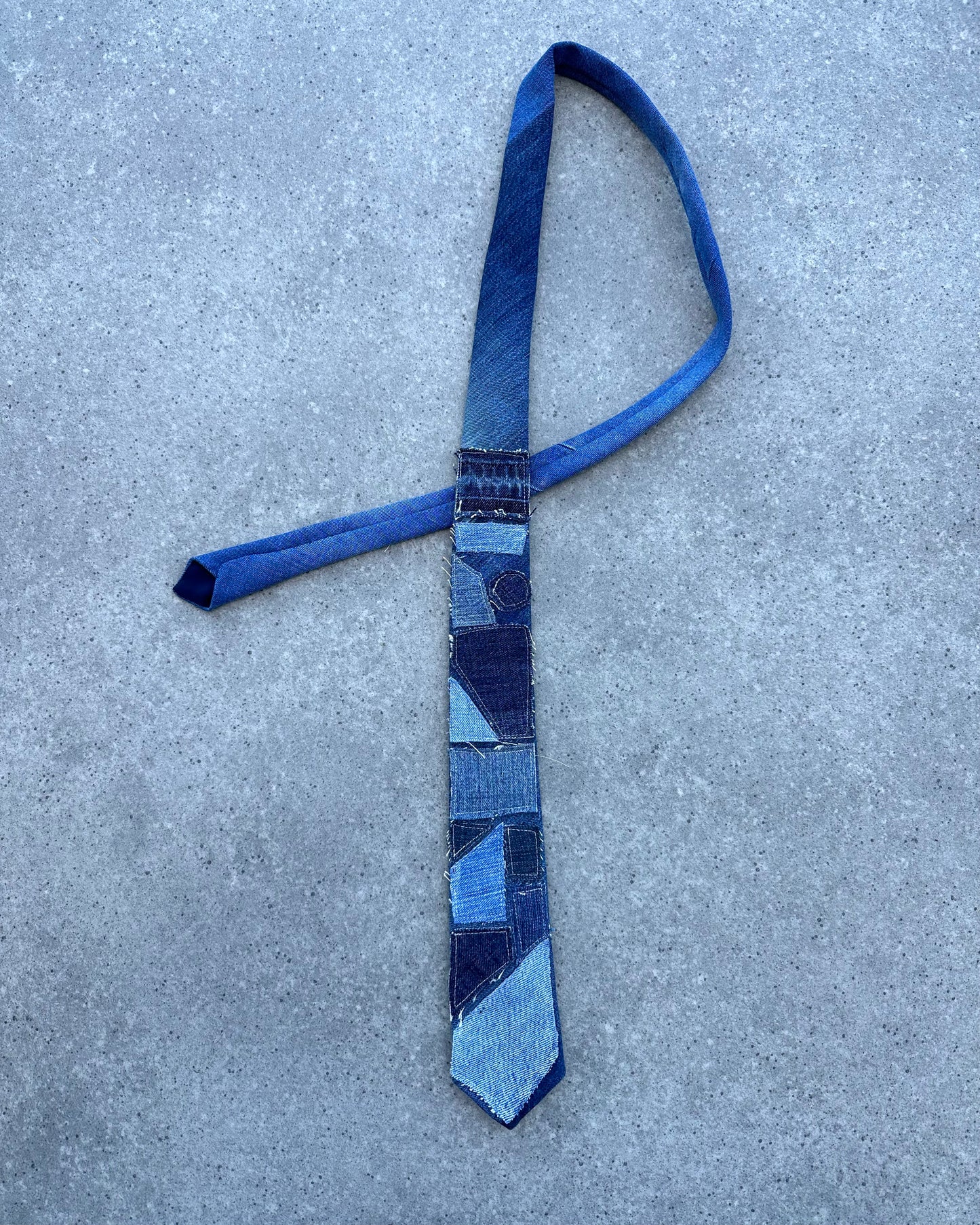 "THE DENIM PATCHWORK TIE"