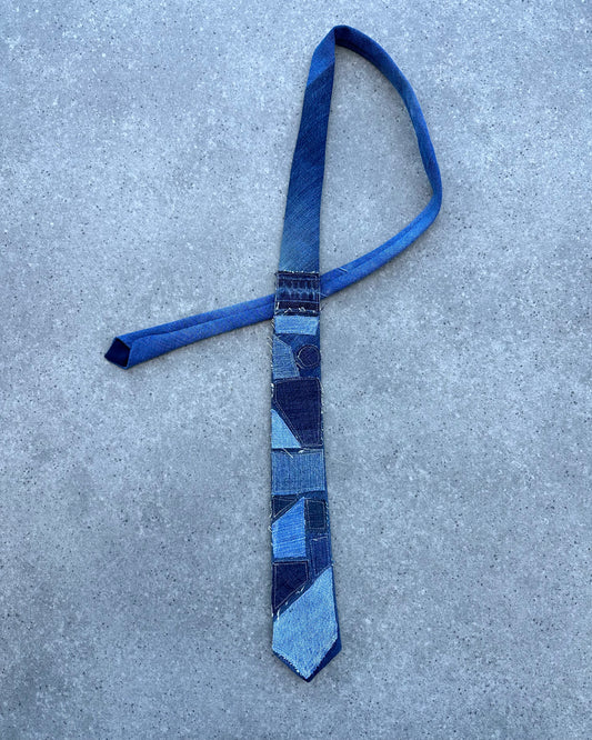 "THE DENIM PATCHWORK TIE"