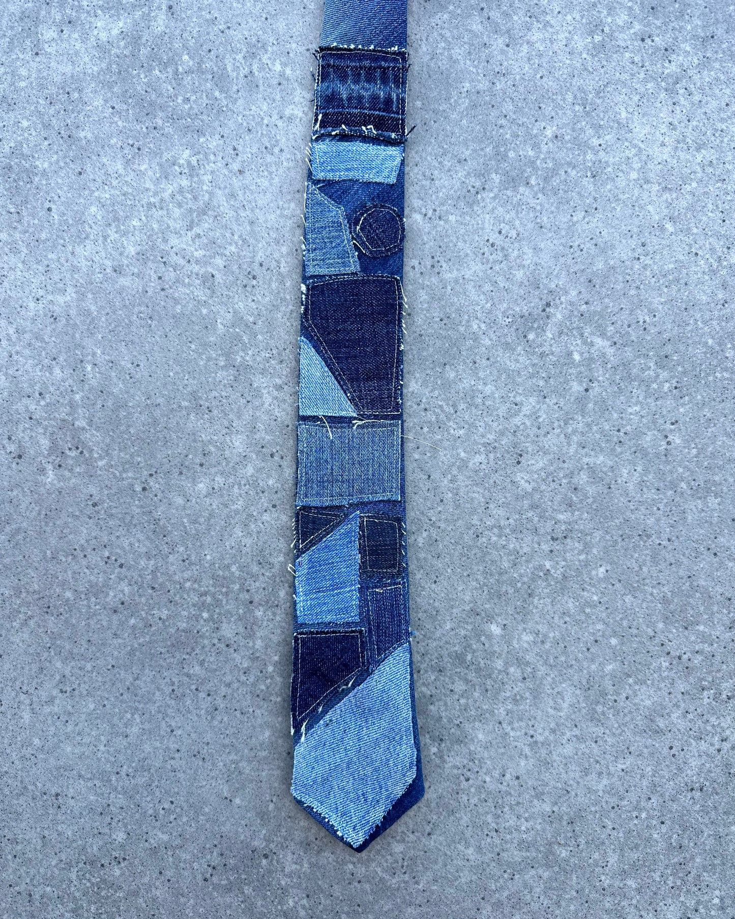 "THE DENIM PATCHWORK TIE"