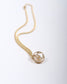 B3UPCYCLE: CHANEL UPCYCLE NECKLACE WHITE BIG GOLD BUTTON