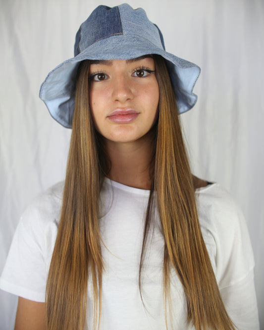 B3UPCYCLE: "TRY" PATCHWORK BUCKHAT
